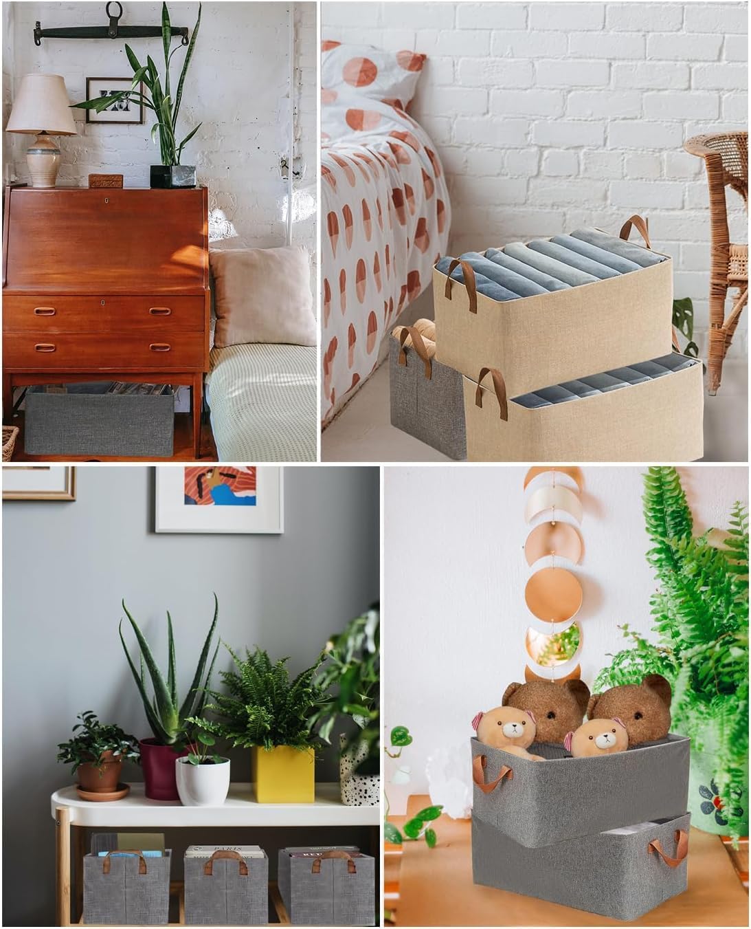 SkyShopy Collapsible Clothes Organizer for Jeans Washable Fabric Closet Storage Box Drawers Foldable Clothing Storage Bins with Handle (1pcs) SkyShopy Collapsible Clothes Organizer for Jeans Washable Fabric Closet Storage Box Drawers Foldable Clothing Storage Bins with Handle (1pcs)